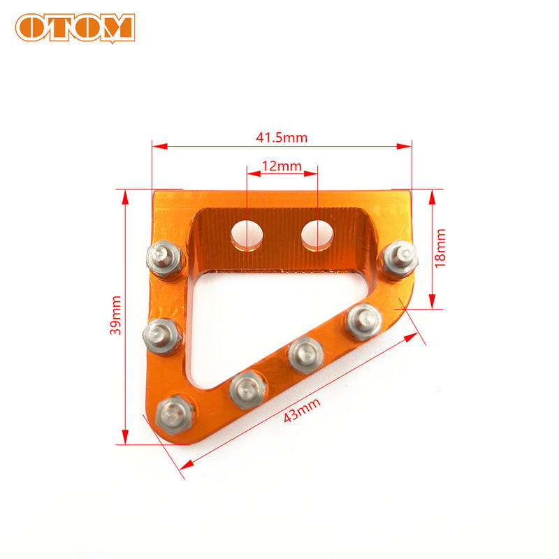 OTOM motorkerékpár hátsó fékkar pedálfej váltókar lépés CNC lemezcsúcs KTM SX SXF XCF 125 150 200 250 350 450 500 kerékpárhoz