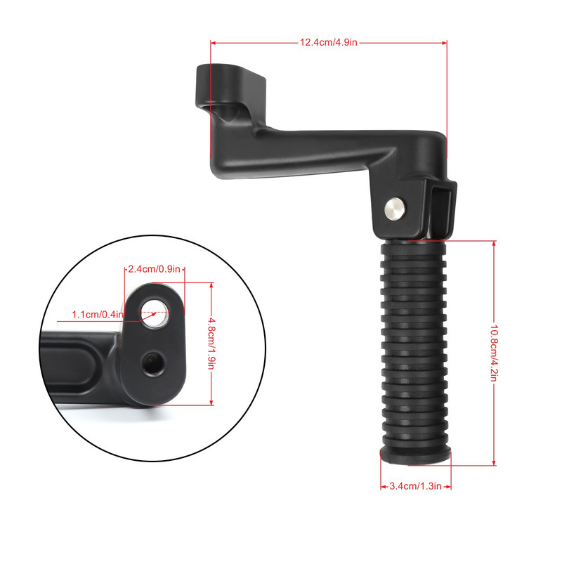 Pre modely Indian Chief Vintage 2014-2023, Chieftain Roadmaster Dark Horse 2016-2023, skladacie stupačky pre spolujazdca vzadu, pedál pre opierku nohy.