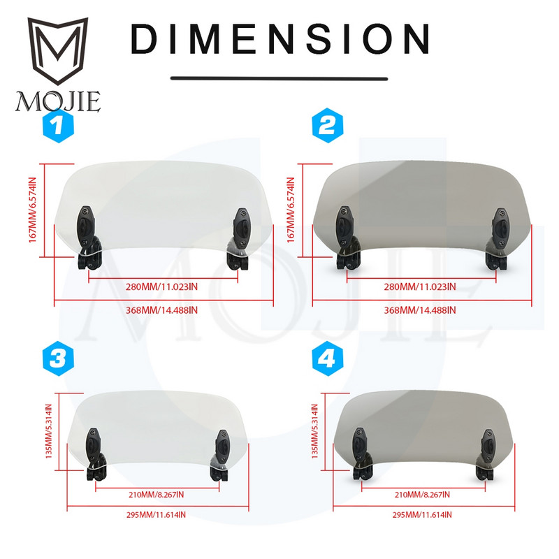 Спойлер за удължаване на предното стъкло на мотоциклет Въздушен дефлектор на предното стъкло за YAMAHA TDM 850 900 TDR250 XT1200Z/ZE XT660Z Super Tenere