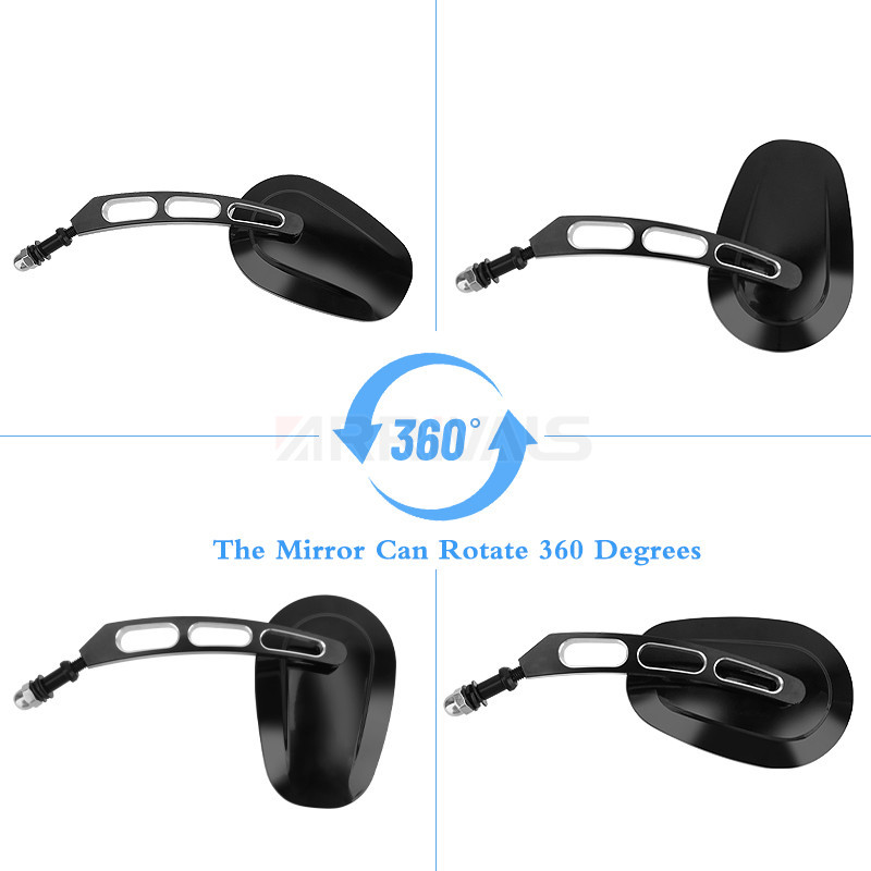 Nastaviteľné spätné zrkadlá pre motocykle Harley Touring Road King Road Glide Sportster 883 1200 Dyna Softail