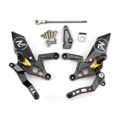 MTKRACING KAWASAKI Z900 Z 900 2017-2021-hez Hátsó készletek Magasító pedál Állítható Hátsó lábtartók Váltókar fékkészlet