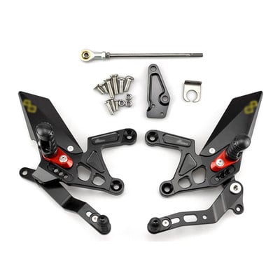 MTKRACING KAWASAKI Z900 Z 900 2017-2021-hez Hátsó készletek Magasító pedál Állítható Hátsó lábtartók Váltókar fékkészlet