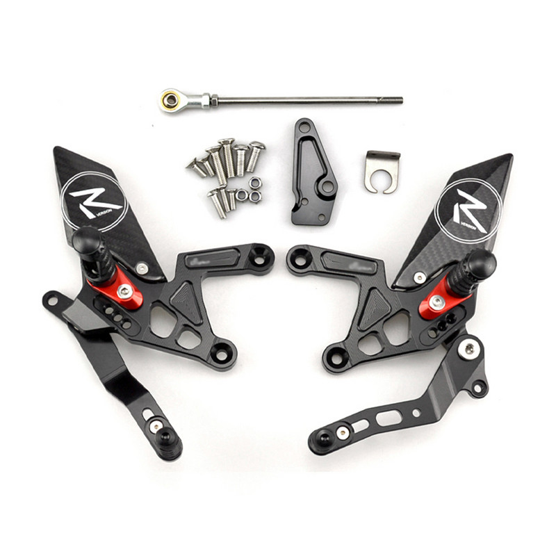 MTKRACING KAWASAKI Z900 Z 900 2017-2021-hez Hátsó készletek Magasító pedál Állítható Hátsó lábtartók Váltókar fékkészlet
