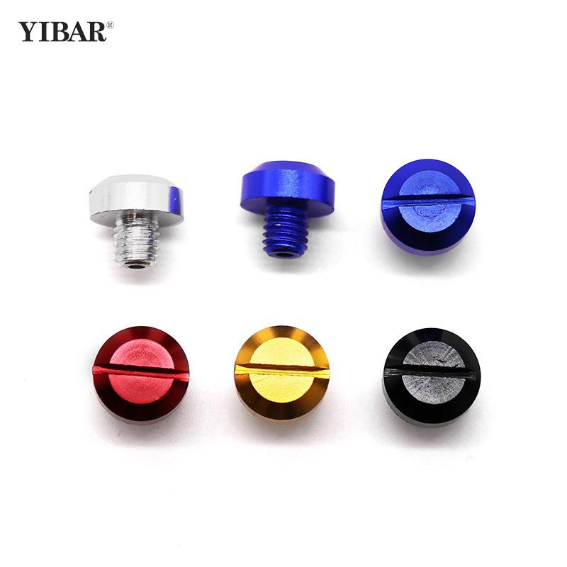 2vnt Antikorozinis motociklas CNC aliuminis M8/M10 x 1,25 Galinis vaizdas Veidrodinis skylės kištukai Varžtai galinio vaizdo veidrodžio laikiklis