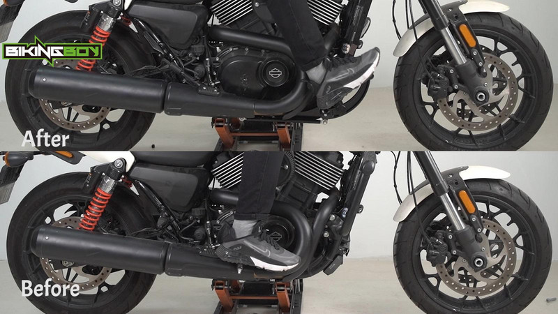 BIKINGBOY 12" predné riadené kolieska Street XG 500 700 16 17 18 19 20 Street Rod XG750A 2017-2020 Zadné sady Stúpačky, Opierky Pedále XG500