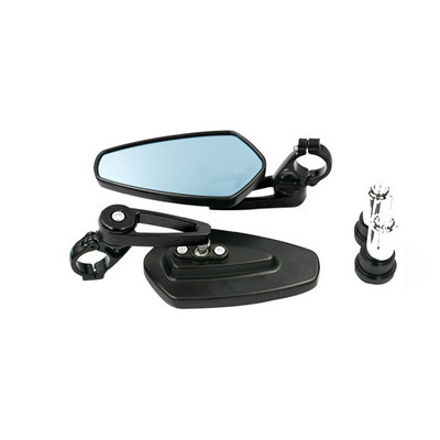 Motociklo veidrodis 7/8" 22 mm strypo galas Galiniai veidrodėliai Motociklų priedai otorbike Motoroleriai Galinio vaizdo veidrodėlis Šoninio vaizdo veidrodžiai