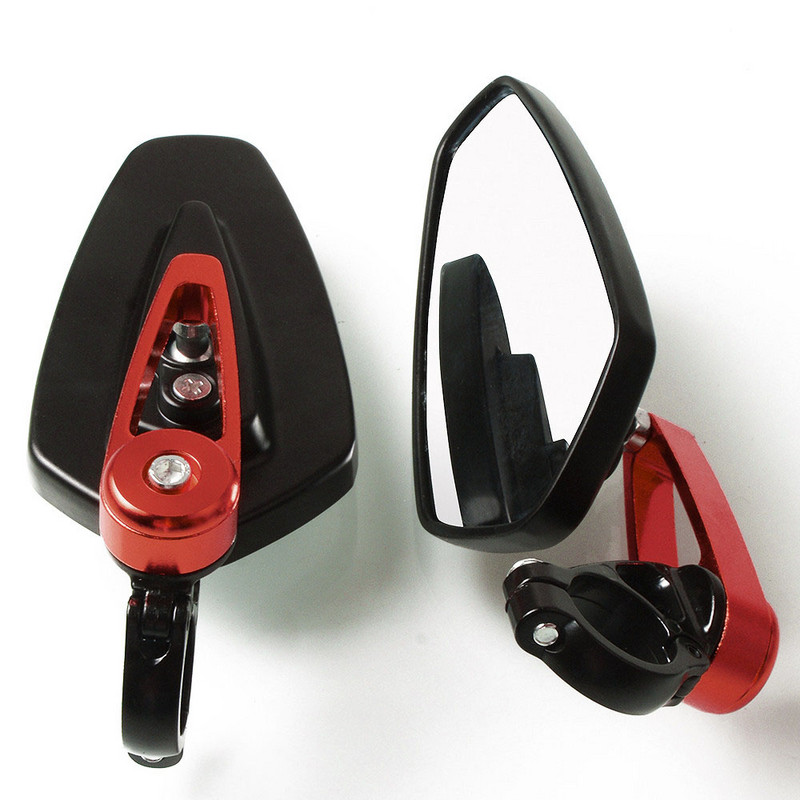 Motociklo veidrodis 7/8" 22 mm strypo galas Galiniai veidrodėliai Motociklų priedai otorbike Motoroleriai Galinio vaizdo veidrodėlis Šoninio vaizdo veidrodžiai