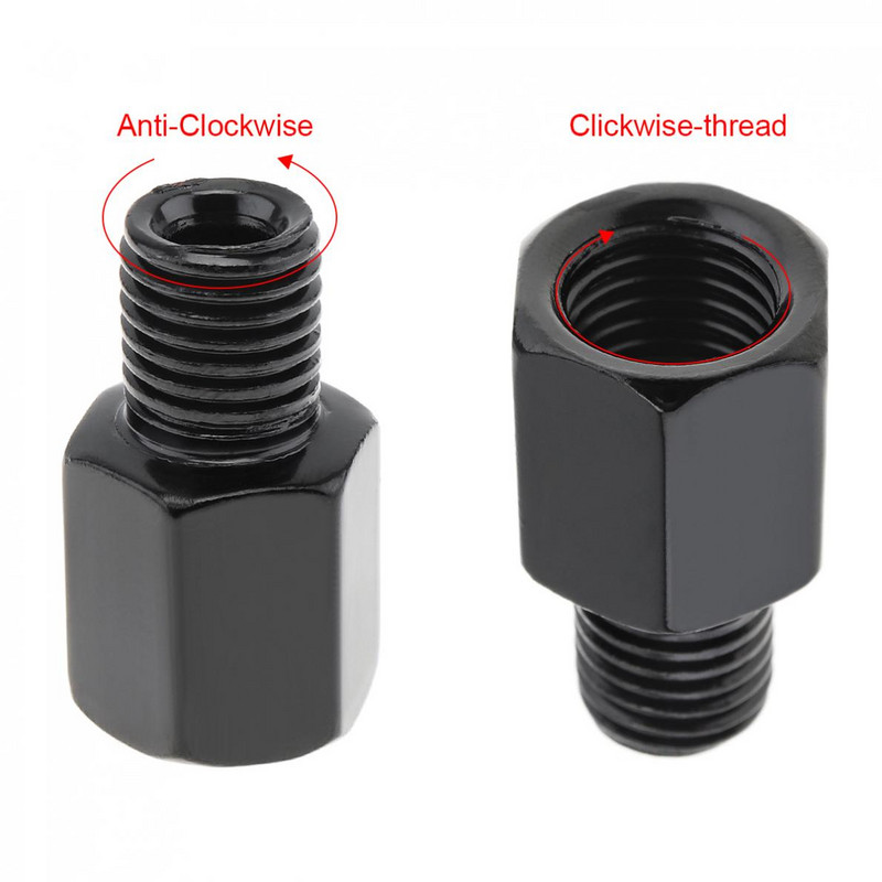 2tk mootorratta peegli kruviadapter M10 M8 8mm 10mm parem vasakpoolne keerme teisendus mootorratta tagumise peegli poldi kruvi