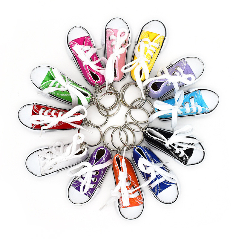 1 vnt. Motociklo dviračio pėdos atrama Mini Mieli Batai Kūrybingi automobilių raktų pakabukai motociklų dviračių trikojo drobinių batų dekoravimo dangteliu