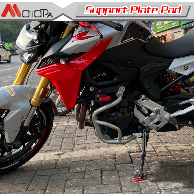 Skirta BMW F900R F900XR F900 XR 2019 2020 2021 2022 motociklų priedams atramos pėdos šoninio stovo prailginimo pagalvėlės atraminė plokštė
