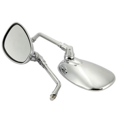 2 ks/univerzálne 10 mm spätné zrkadlá na motocykel z ABS plastu, otočné HD Vision bočné zrkadlá, príslušenstvo k spätným zrkadlám