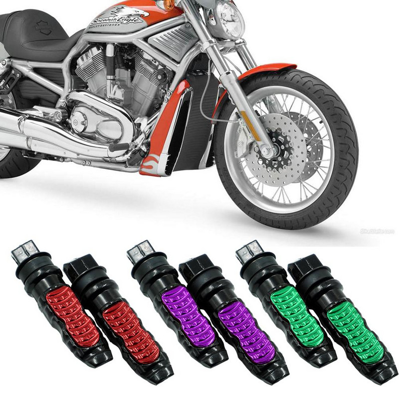 2db /készlet Univerzális alumínium motorkerékpár hátsó utas lábtartók pedálok lábtartó robogó lábtartó motor pedál módosítás