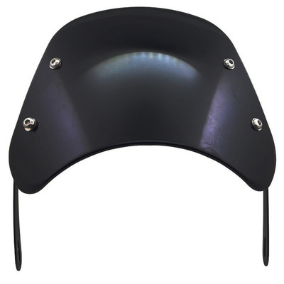 Juodas universalus 5"–9,45" motociklo priekinių žibintų priekinis stiklas, vėjo deflektorius, priekinis stiklas, skirtas Suzuki Honda Yamaha Kawasaki Triumph