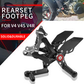 Ducati PANIGALE V4S Streetfighter V4 V4R 2018-2023 motorkerékpár lábtartóhoz, állítható hátsó készletek lábtartók támasztékok hátsó lábtartóhoz