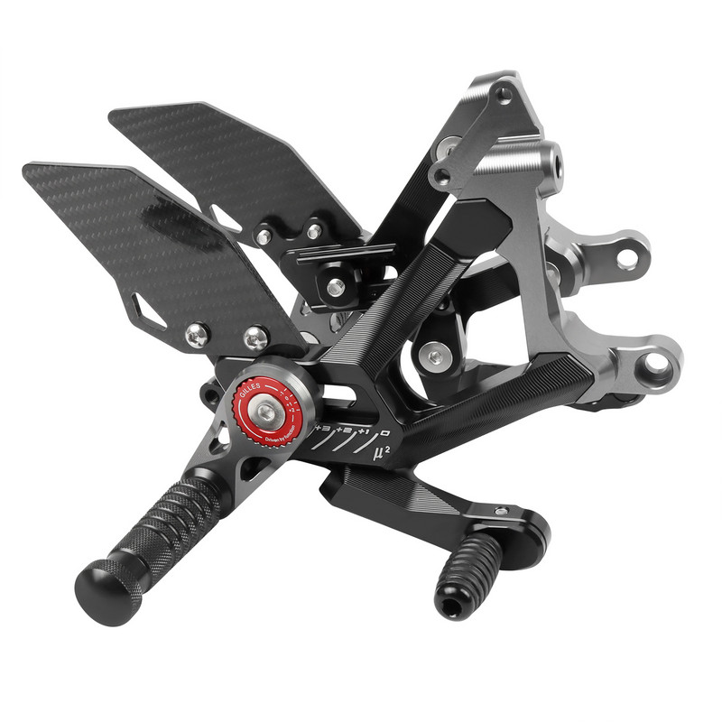 Ducati PANIGALE V4S Streetfighter V4 V4R 2018-2023 motorkerékpár lábtartóhoz, állítható hátsó készletek lábtartók támasztékok hátsó lábtartóhoz