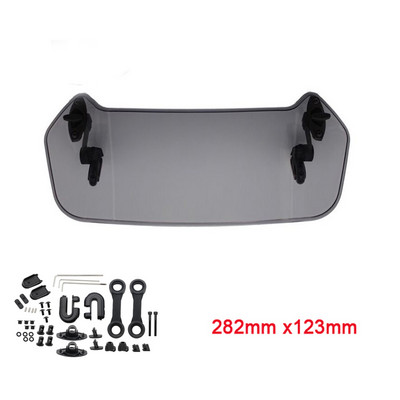 Univerzálny spojler na čelné sklo motocykla s upínacím mechanizmom pre BMW, R1200GS, F800GS, Yamaha...