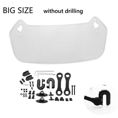 Univerzálny spojler na čelné sklo motocykla s upínacím mechanizmom pre BMW, R1200GS, F800GS, Yamaha...