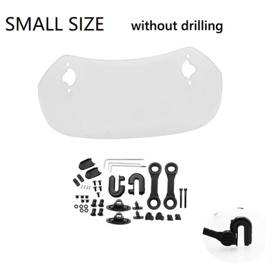 Univerzálny spojler na čelné sklo motocykla s upínacím mechanizmom pre BMW, R1200GS, F800GS, Yamaha...