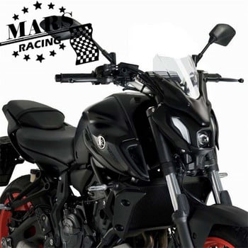 За YAMAHA NEW MT07 MT-07 FZ07 mt07 2021 2022 Мотоциклетно предно стъкло Предно стъкло Алуминиев комплект Дефлектор Капак на обтекателя