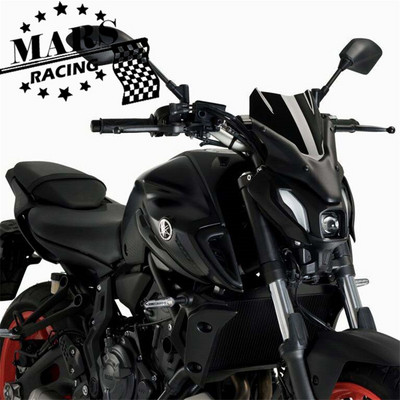 За YAMAHA NEW MT07 MT-07 FZ07 mt07 2021 2022 Мотоциклетно предно стъкло Предно стъкло Алуминиев комплект Дефлектор Капак на обтекателя