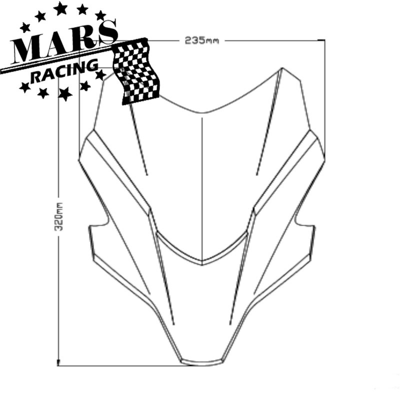 Pre YAMAHA NOVÝ MT07 MT-07 FZ07 mt07 2021 2022 Čelné sklo motocykla, hliníková súprava, deflektor, kryt kapotáže