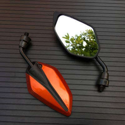 1 pár univerzálnych 10 mm spätných zrkadiel na motocykel, spätné zrkadlo na riadidlá motocykla pre Honda Suzuki Yamaha Scooter