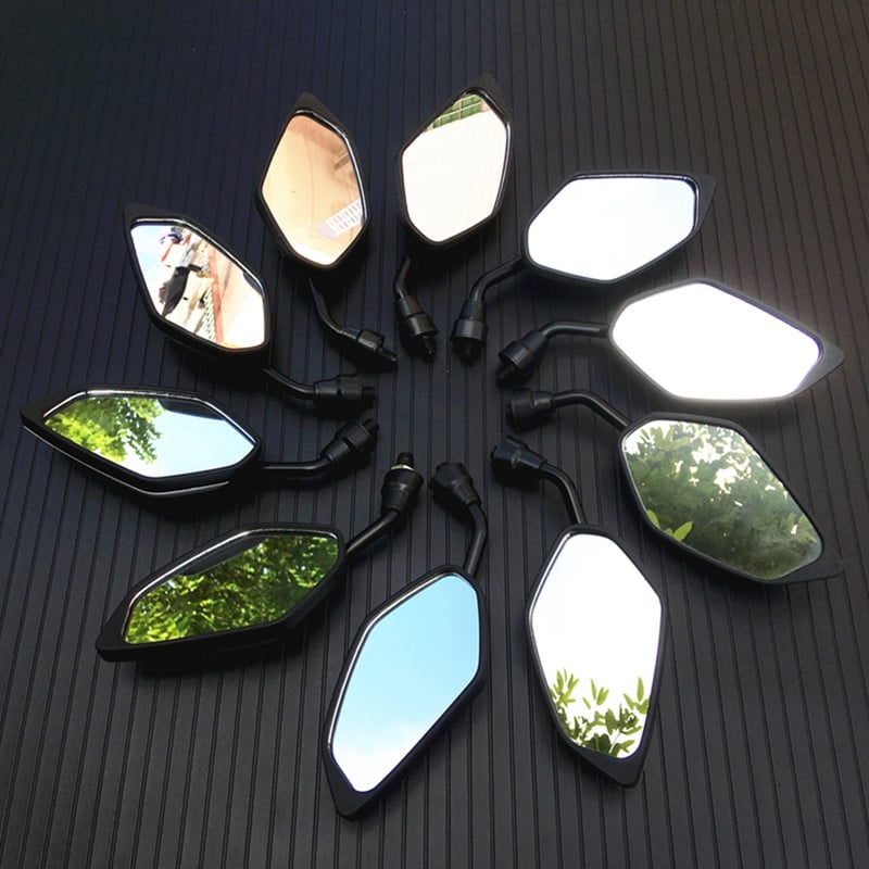 1 pár univerzálnych 10 mm spätných zrkadiel na motocykel, spätné zrkadlo na riadidlá motocykla pre Honda Suzuki Yamaha Scooter