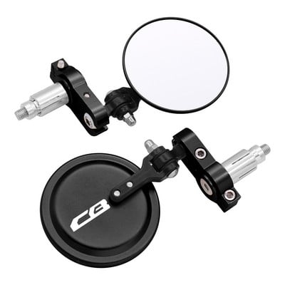 Motocyklové zrkadlá 3-palcové okrúhle skladacie bočné zrkadlá na konci tyče pre Honda CB125R CB650R CB190R CB250R CB300R CB400 CB500X CB1000R