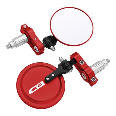 Motocyklové zrkadlá 3-palcové okrúhle skladacie bočné zrkadlá na konci tyče pre Honda CB125R CB650R CB190R CB250R CB300R CB400 CB500X CB1000R
