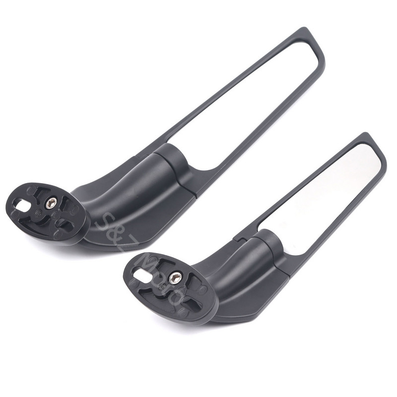 Pre Suzuki GSXR 600 750 1000 GSX1300R GSX650F GSX-R Modifikované veterné krídlo, nastaviteľné otočné spätné zrkadlá so svetlami