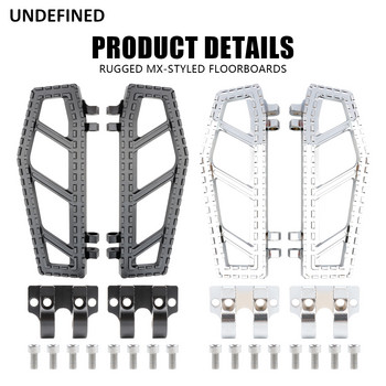 MX Riot Floorboards Wide Foot Pegs Стойки за крака Педали за Harley Touring Road Glide Softail Fatboy FL Dyna FLD Tri Chopper Bobber