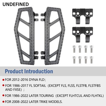 MX Riot Floorboards Wide Foot Pegs Стойки за крака Педали за Harley Touring Road Glide Softail Fatboy FL Dyna FLD Tri Chopper Bobber