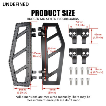 MX Riot Floorboards Wide Foot Pegs Стойки за крака Педали за Harley Touring Road Glide Softail Fatboy FL Dyna FLD Tri Chopper Bobber