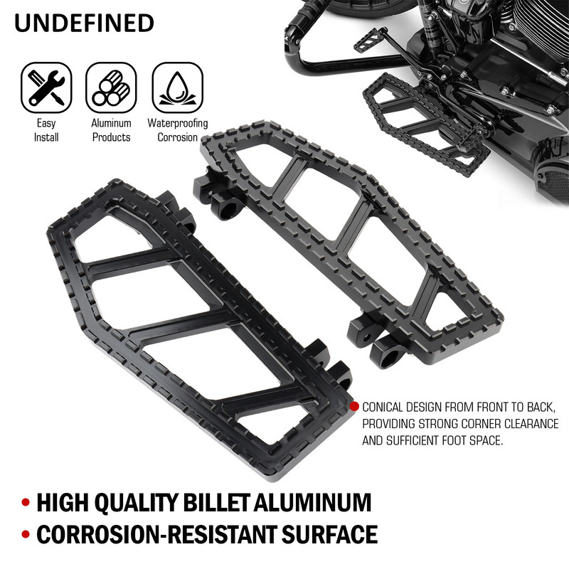 Podlahové dosky MX Riot, široké stupačky, pedále pre Harley Touring Road Glide Softail Fatboy FL Dyna FLD Tri Chopper Bobber