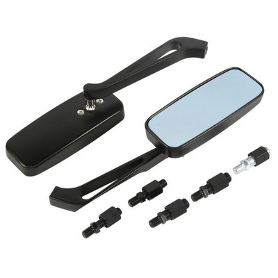 Motociklo galinio vaizdo šoniniai veidrodėliai, universalūs 8 mm ir 10 mm, skirti Harley Honda Kawasaki Suzuki Street Sport Bike Cruiser Chopper Touring