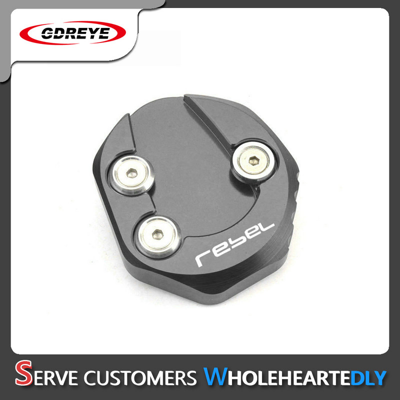 CMX500 motociklų priedai Atraminio stovo šoninio stovo prailginimo padidinimo plokštės padas, skirtas Honda Rebel 500 300 CMX300 CMX500 2017–2021 m.