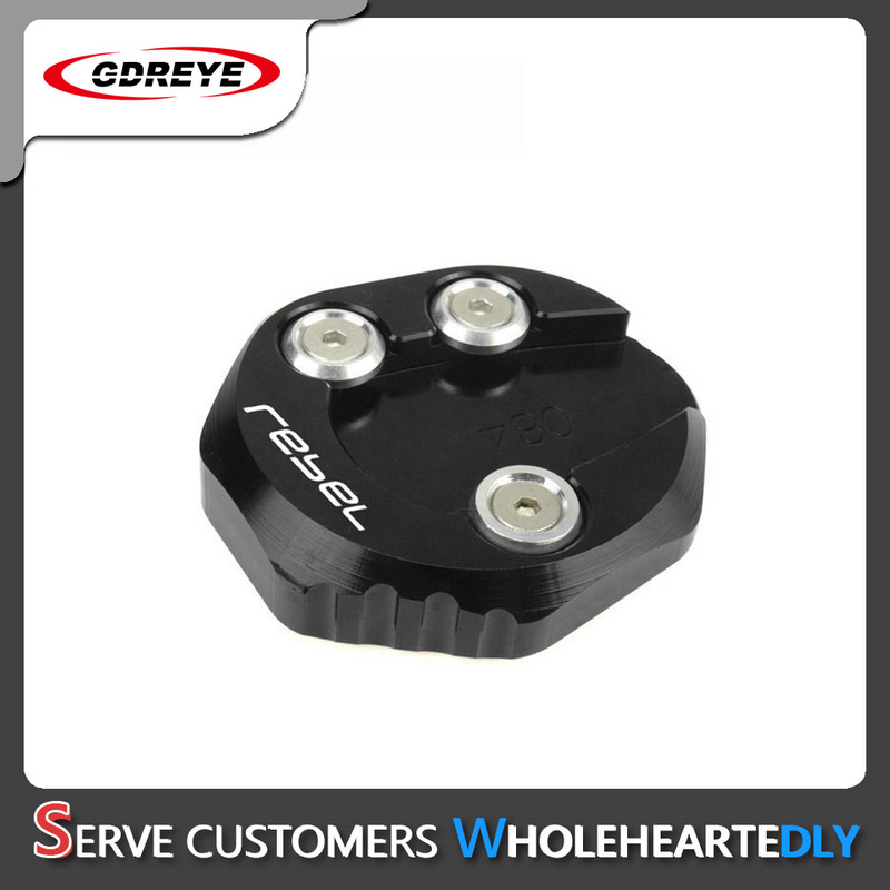 CMX500 motociklų priedai Atraminio stovo šoninio stovo prailginimo padidinimo plokštės padas, skirtas Honda Rebel 500 300 CMX300 CMX500 2017–2021 m.