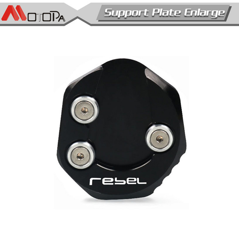 CMX500 motociklų priedai Atraminio stovo šoninio stovo prailginimo padidinimo plokštės padas, skirtas Honda Rebel 500 300 CMX300 CMX500 2017–2021 m.