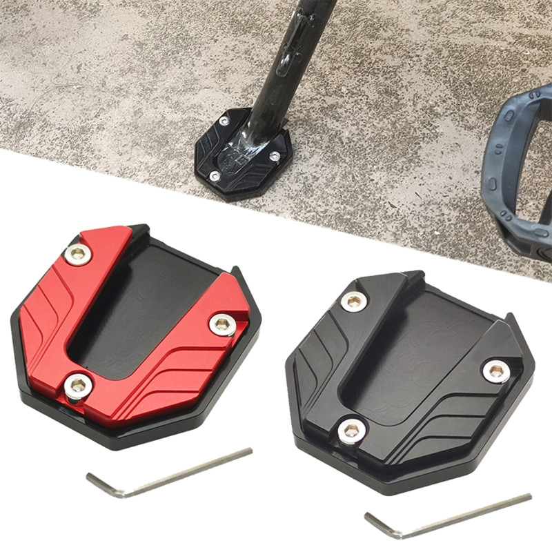 Aliuminio lydinio motociklo dviračio stovo ilgintuvas šoninio stovo pailginimo pėdos pagalvėlės atraminės plokštės motociklo priedai