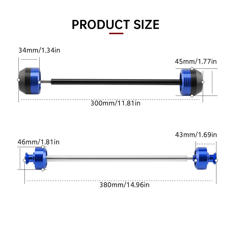 Galinio priekinio rato ašies šakės smūgio slankiklis skirtas YAMAHA MT07 FZ07 XSR700 MT-07 FZ-07 Motociklo stovo sraigtinės svirties ritės MT FZ 07
