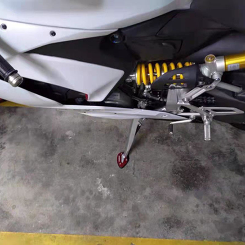 Motociklo atraminio stovo pėdos šoninis stovas Padidinti prailginimo pagalvėlę atraminė plokštė, skirta DUCATI 899 959 1199 1299 V2 Panigale priedams
