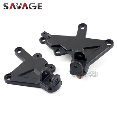Priekinės pėdos atramos pėdos atramos pedalas, skirtas KAWASAKI ZX-10R NINJA ZX10R 2011-2022 ZX-10RR 2017 motociklo vairuotojo kairiojo dešiniojo laikiklio komplektas