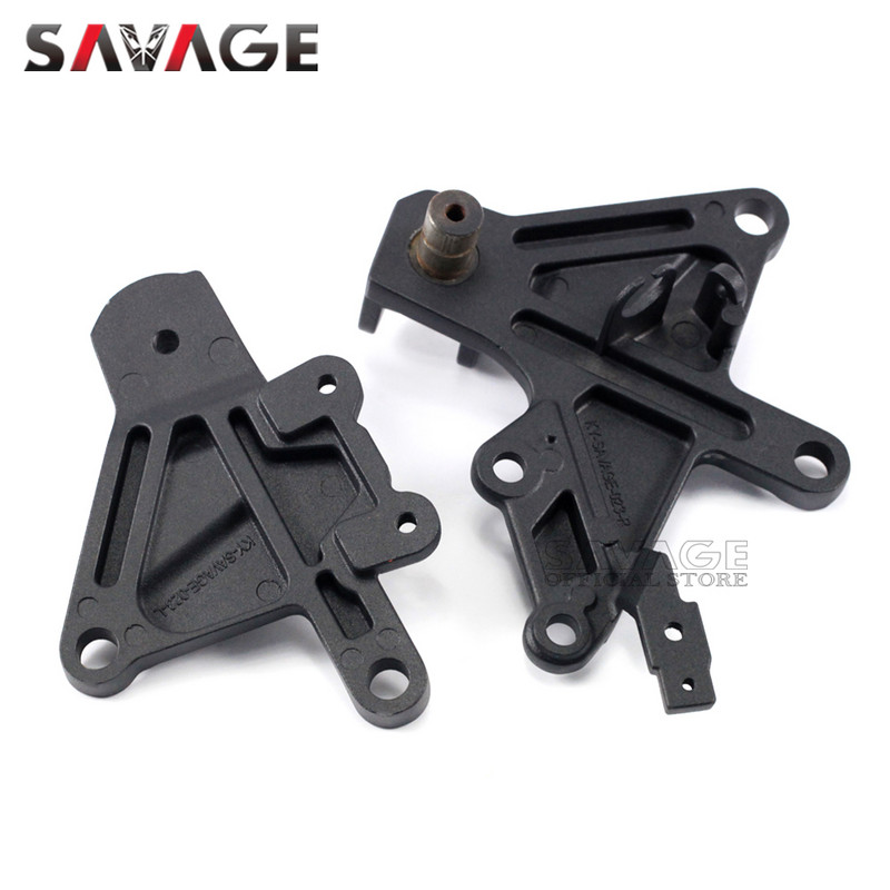 Priekinės pėdos atramos pėdos atramos pedalas, skirtas KAWASAKI ZX-10R NINJA ZX10R 2011-2022 ZX-10RR 2017 motociklo vairuotojo kairiojo dešiniojo laikiklio komplektas