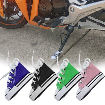 Βάση μοτοσικλέτας 1 τμχ Χαριτωμένα παπούτσια μίνι καμβά, πλαϊνή βάση, βάση στήριξης ποδηλάτου, αστεία υποστήριξη για κάλυμμα ποδιών