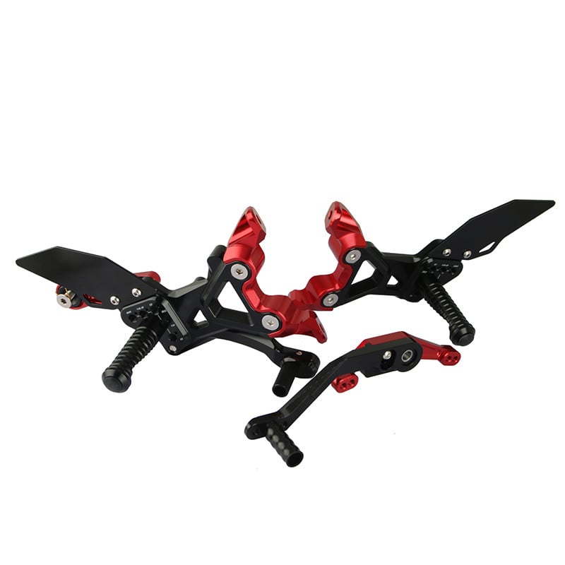 Lábtámasz készlet BMW S1000RR 2019-2022 K67 CNC és karbon lábtartó háttámla S1000 RR sebességváltó fékkar állító lábtartókhoz