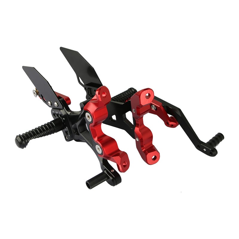 Lábtámasz készlet BMW S1000RR 2019-2022 K67 CNC és karbon lábtartó háttámla S1000 RR sebességváltó fékkar állító lábtartókhoz