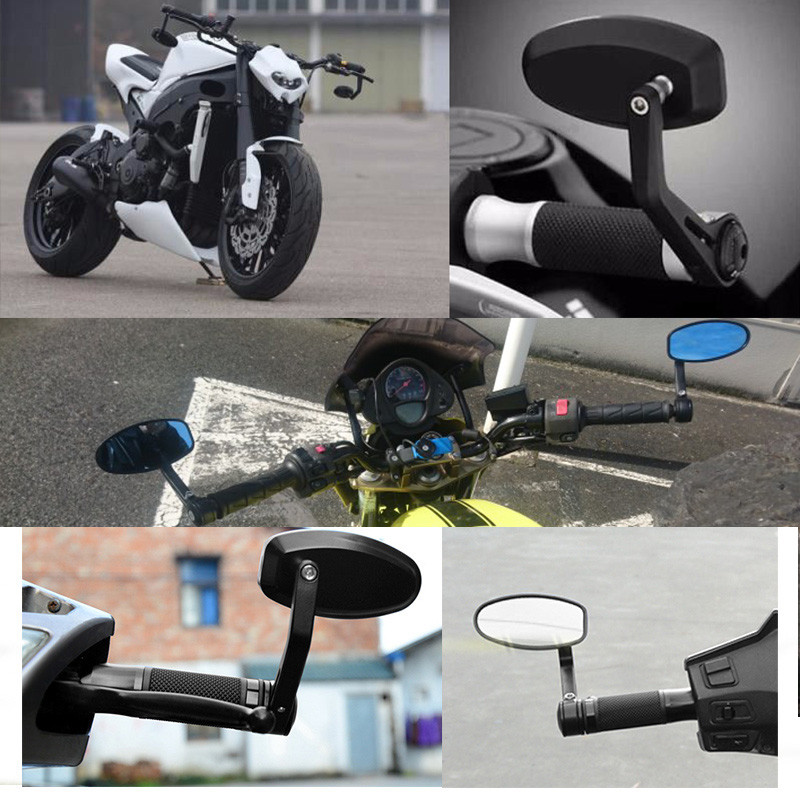 Motociklo veidrodžio galo juostos veidrodžiai motociklo priedai, skirti KAWASAKI z900 vulcan s 650 z800 priekinis stiklas zx6r 2006 ninja 300 zr7