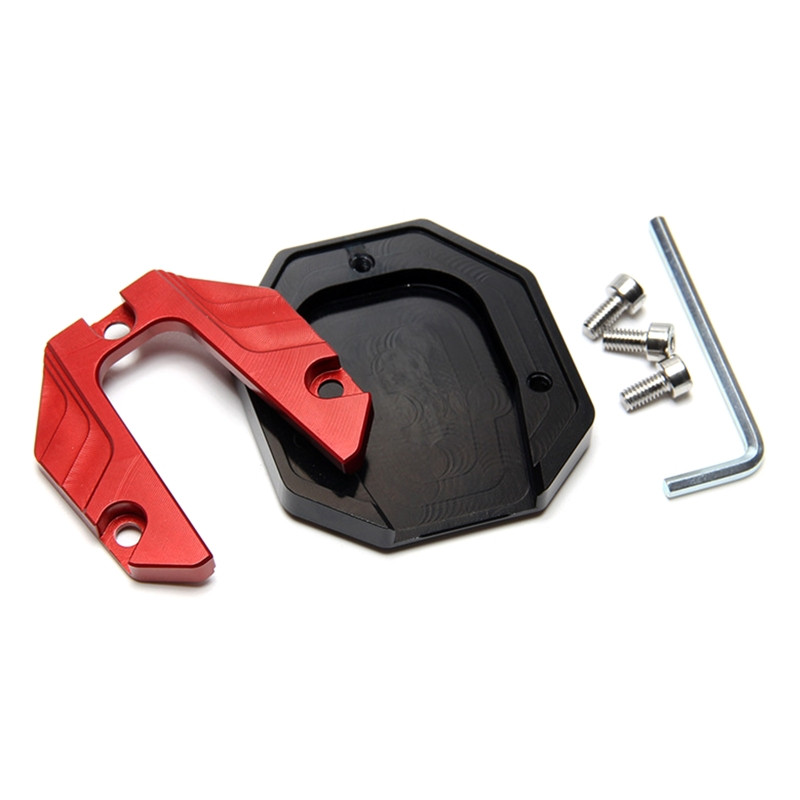 Aliuminio lydinio motociklo dviračio stovo ilgintuvas šoninio stovo pailginimo pėdos pagalvėlės atramos plokštės motociklo priedai D7YA