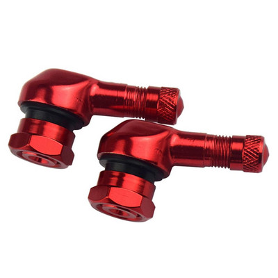 2vnt motociklo ratų padangos bekamerės vožtuvo kotai Aliuminio lydinio vožtuvas motociklo ratlankis 90 laipsnių kampas ratlankio ratų dalims