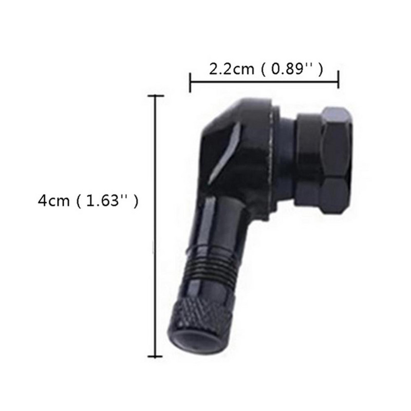 2vnt motociklo ratų padangos bekamerės vožtuvo kotai Aliuminio lydinio vožtuvas motociklo ratlankis 90 laipsnių kampas ratlankio ratų dalims